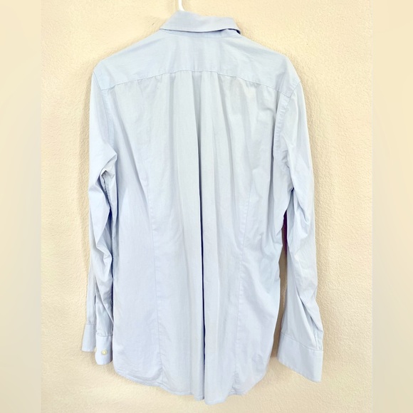 Banana Republic Light Blue Stretch Slim Fit Button Down Shirt for Men Size Large - Picture 4 of 4